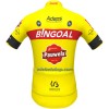 Wielershirt 2022 Bingoal Pauwels Sauces WB - Rood Neongeel